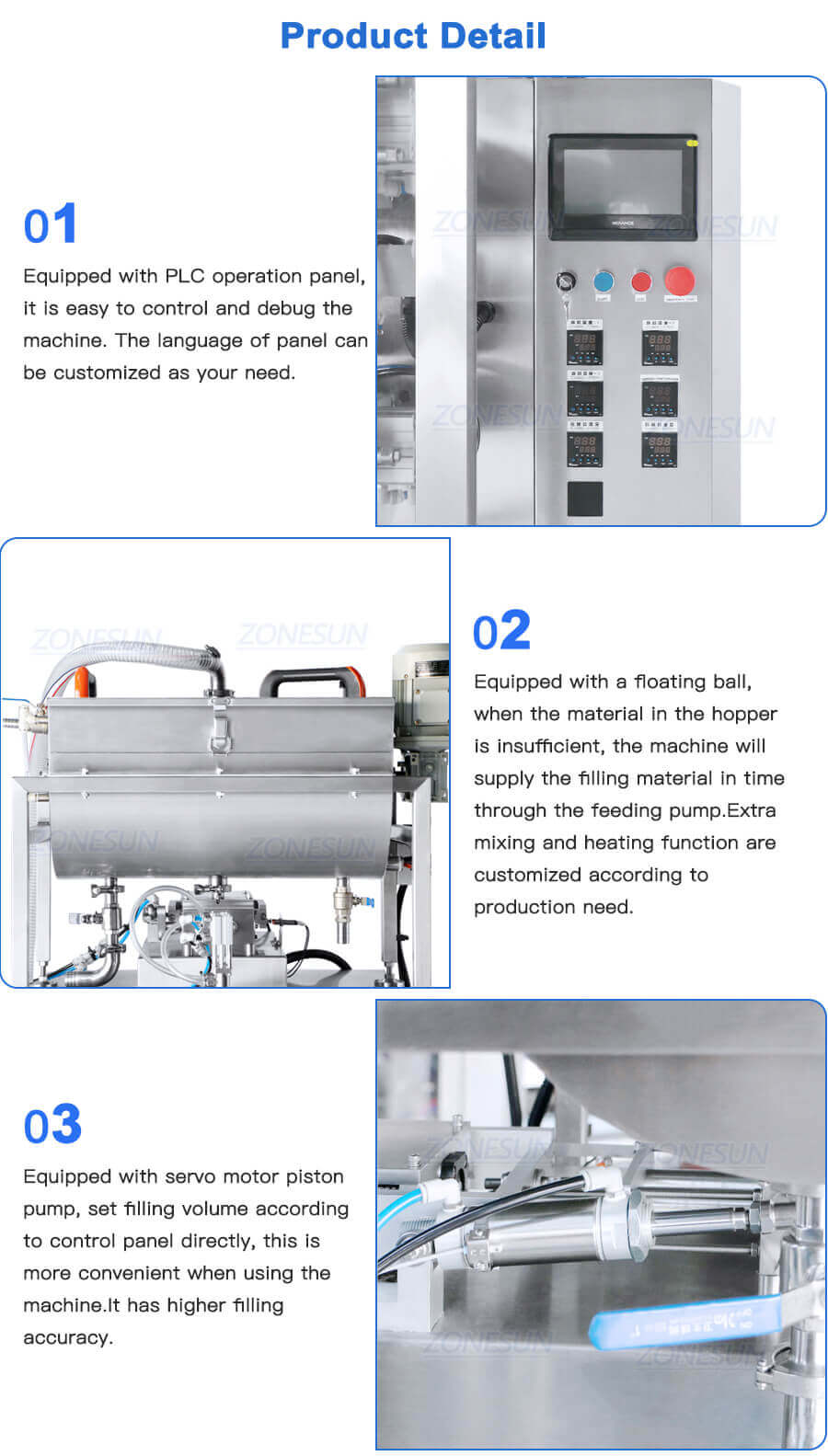 Double Lane Paste Sachet filling sealing machine-ZONESUN TECHNOLOGY LIMITED Double Lane Paste Sachet filling sealing machine-ZONESUN TECHNOLOGY LIMITED