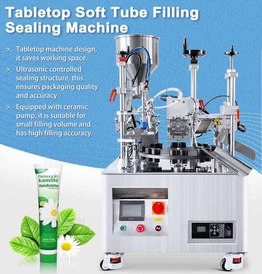 Tabletop Soft Tube Filling Sealing Machine-ZONESUN TECHNOLOGY LIMITED Tabletop Soft Tube Filling Sealing Machine-ZONESUN TECHNOLOGY LIMITED
