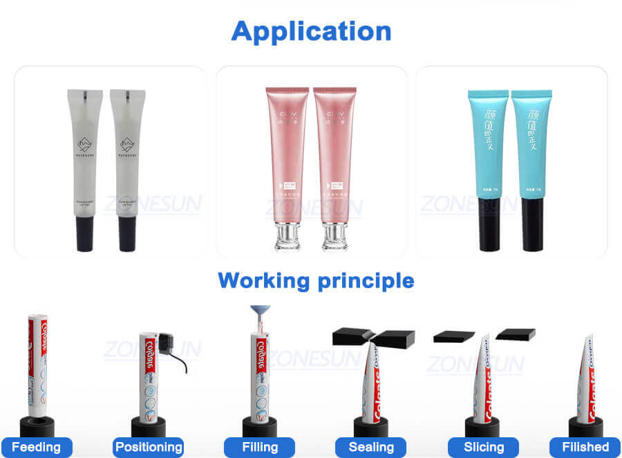 Tabletop Soft Tube Filling Sealing Machine-ZONESUN TECHNOLOGY LIMITED Tabletop Soft Tube Filling Sealing Machine-ZONESUN TECHNOLOGY LIMITED