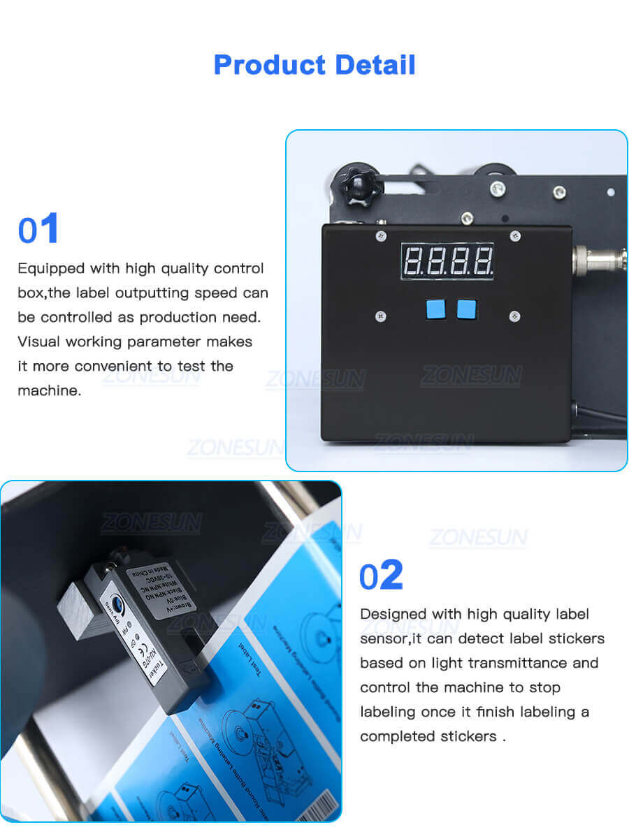 Semi Automatic Round Bottle Labeling Machine-ZONESUN TECHNOLOGY LIMITED Semi Automatic Round Bottle Labeling Machine-ZONESUN TECHNOLOGY LIMITED