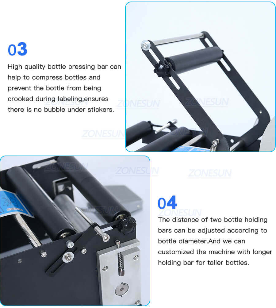 Semi Automatic Round Bottle Labeling Machine-ZONESUN TECHNOLOGY LIMITED Semi Automatic Round Bottle Labeling Machine-ZONESUN TECHNOLOGY LIMITED