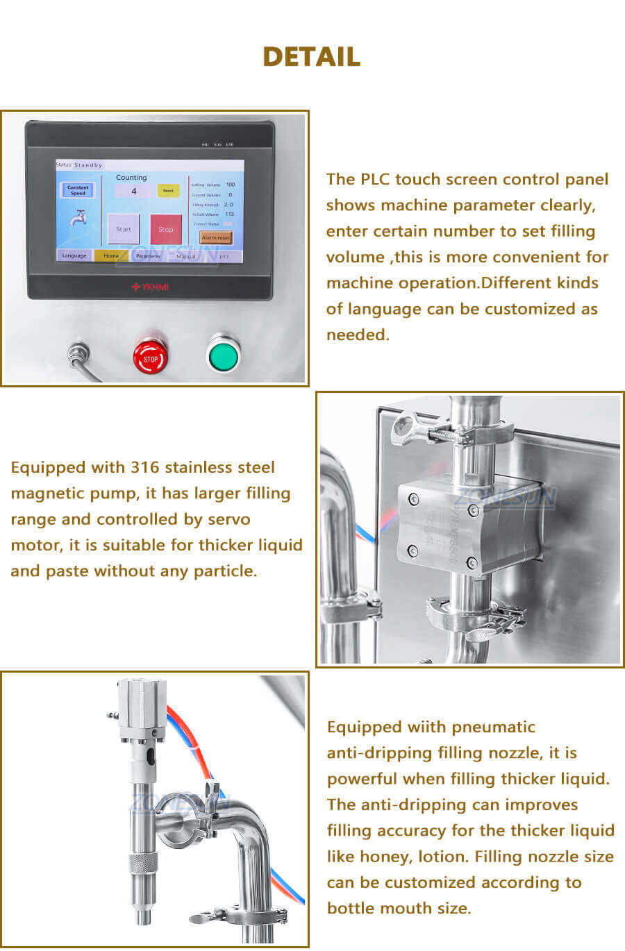 Large Flow Paste Filling Machine-ZONESUN TECHNOLOGY LIMITED Large Flow Paste Filling Machine-ZONESUN TECHNOLOGY LIMITED