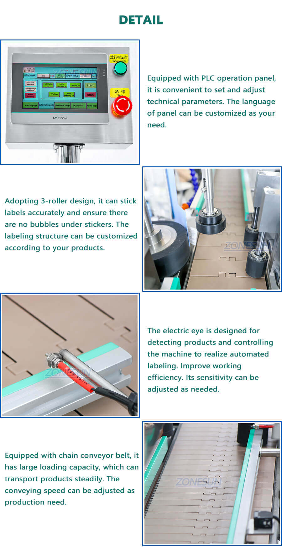 Conical Labeling Machine-ZONESUN TECHNOLOGY LIMITED Conical Labeling Machine-ZONESUN TECHNOLOGY LIMITED