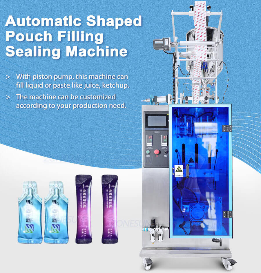 Shaped Pouch VFFS Packaging Machine-ZONESUN TECHNOLOGY LIMITED Shaped Pouch VFFS Packaging Machine-ZONESUN TECHNOLOGY LIMITED