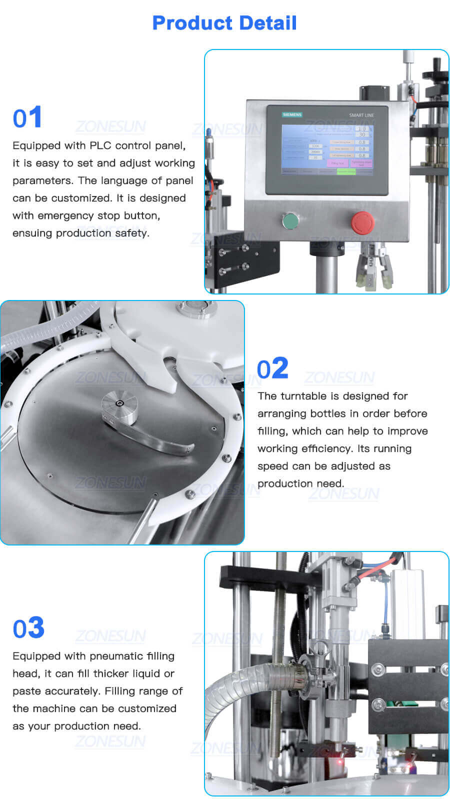 Rotary Filling Capping And Labdling Machine-ZONESUN TECHNOLOGY LIMITED Rotary Filling Capping And Labdling Machine-ZONESUN TECHNOLOGY LIMITED