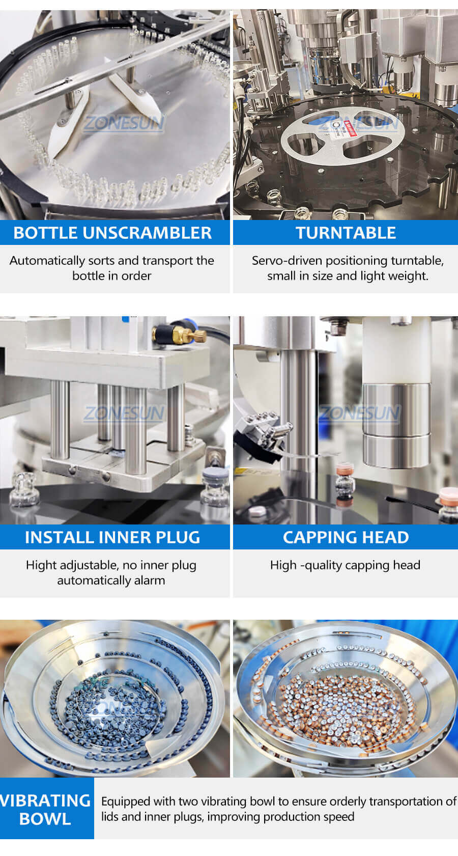 Automatic Powder Vial Filling And Capping Machine-ZONESUN TECHNOLOGY LIMITED Automatic Powder Vial Filling And Capping Machine-ZONESUN TECHNOLOGY LIMITED