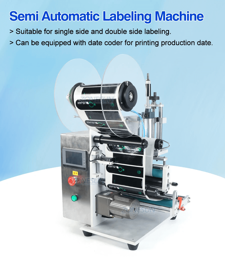 Desktop Round Bottle Labeling Machine-ZONESUN TECHNOLOGY LIMITED Desktop Round Bottle Labeling Machine-ZONESUN TECHNOLOGY LIMITED