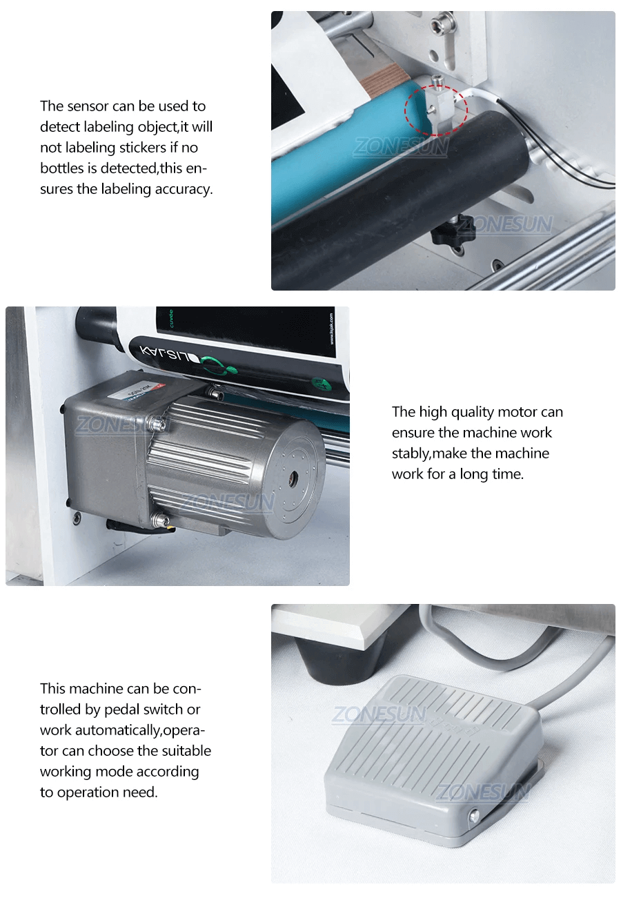 Desktop Round Bottle Labeling Machine-ZONESUN TECHNOLOGY LIMITED Desktop Round Bottle Labeling Machine-ZONESUN TECHNOLOGY LIMITED