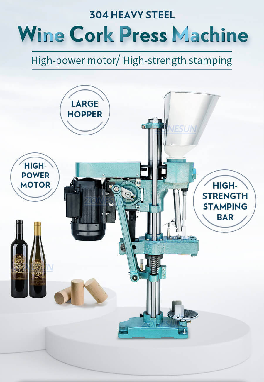 Wine Bottle Cork Stopper Capping Pressing Machine-ZONESUN TECHNOLOGY LIMITED Wine Bottle Cork Stopper Capping Pressing Machine-ZONESUN TECHNOLOGY LIMITED