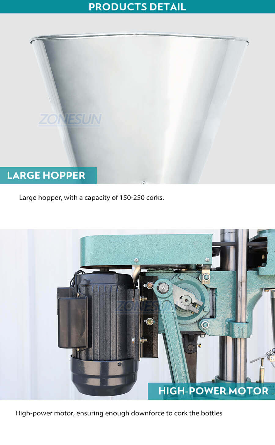 Wine Bottle Cork Stopper Capping Pressing Machine-ZONESUN TECHNOLOGY LIMITED Wine Bottle Cork Stopper Capping Pressing Machine-ZONESUN TECHNOLOGY LIMITED