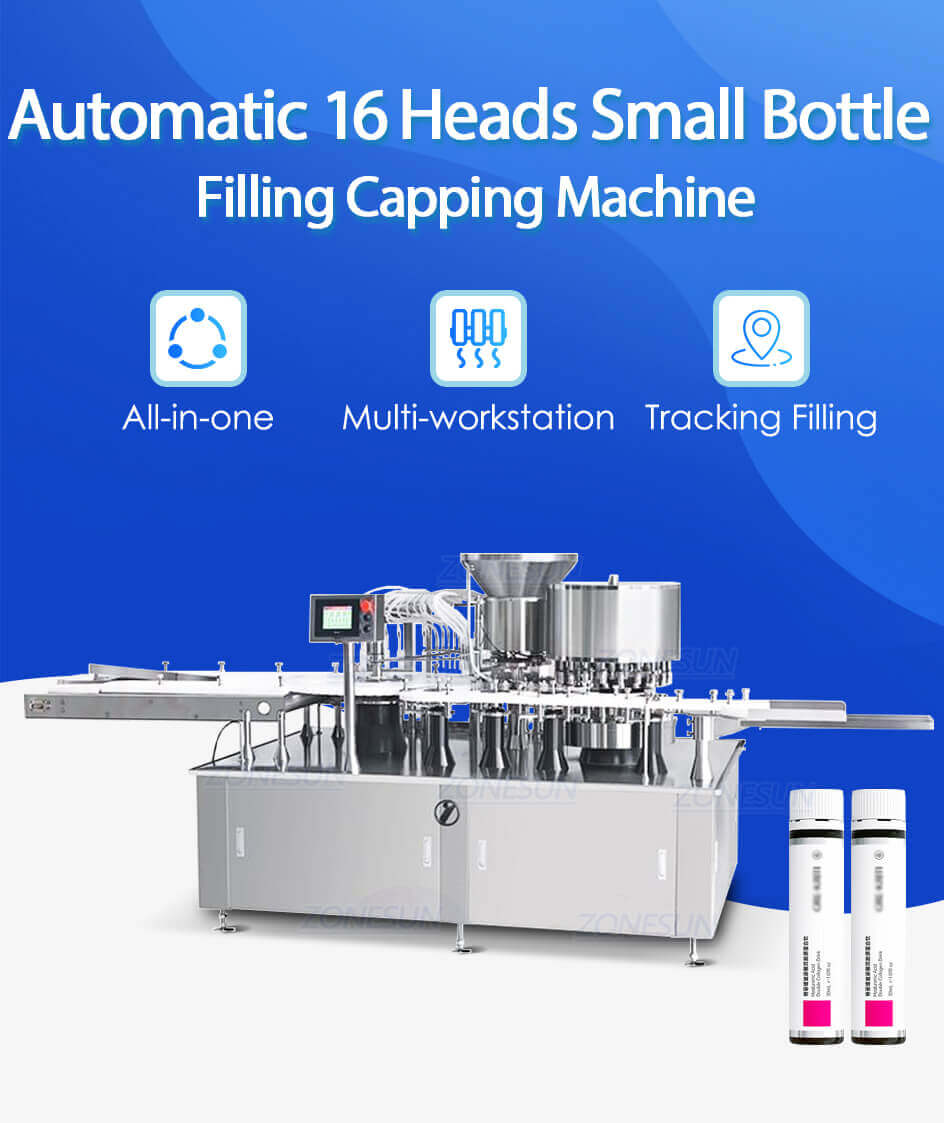 High Speed 16 Heads Filling Capping Machine-ZONESUN TECHNOLOGY LIMITED High Speed 16 Heads Filling Capping Machine-ZONESUN TECHNOLOGY LIMITED