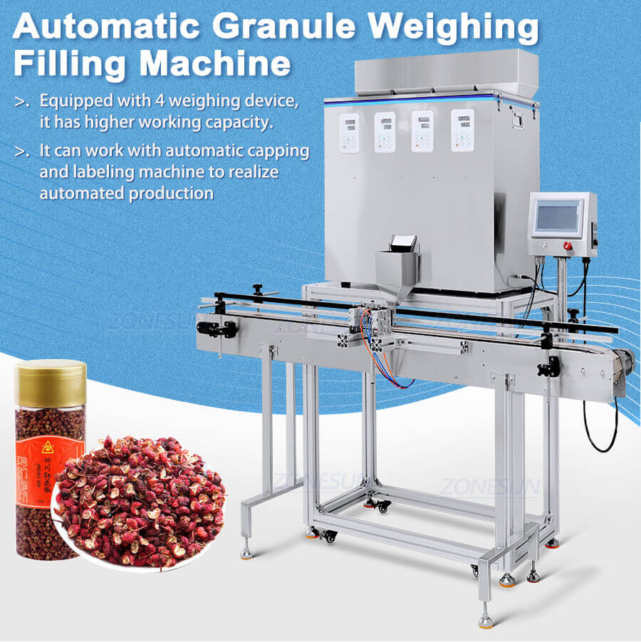 Automatic Granule Weighing Filling Machine-ZONESUN TECHNOLOGY LIMITED Automatic Granule Weighing Filling Machine-ZONESUN TECHNOLOGY LIMITED