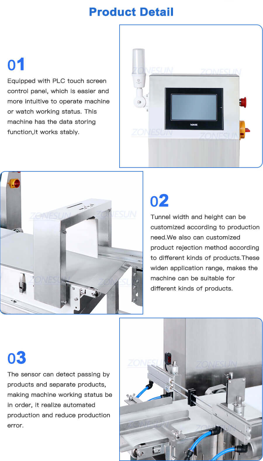 Weighing Detecting Machine-ZONESUN TECHNOLOGY LIMITED Weighing Detecting Machine-ZONESUN TECHNOLOGY LIMITED