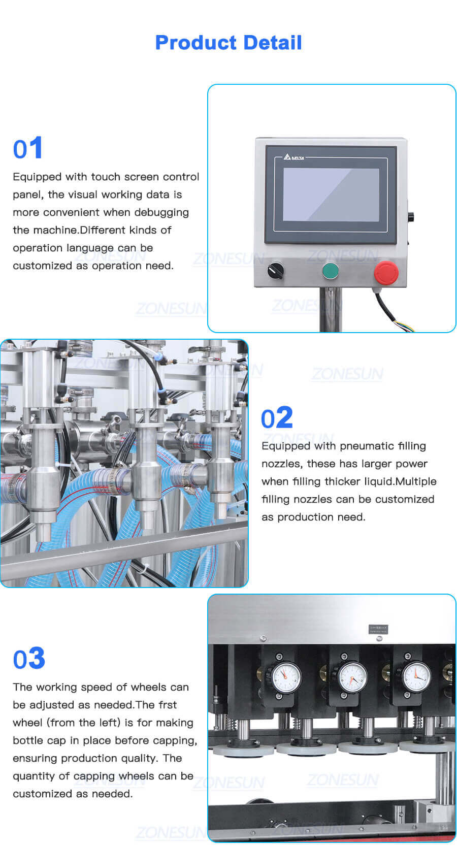12 Heads Cosmetic Paste Filling Line-ZONESUN TECHNOLOGY LIMITED 12 Heads Cosmetic Paste Filling Line-ZONESUN TECHNOLOGY LIMITED