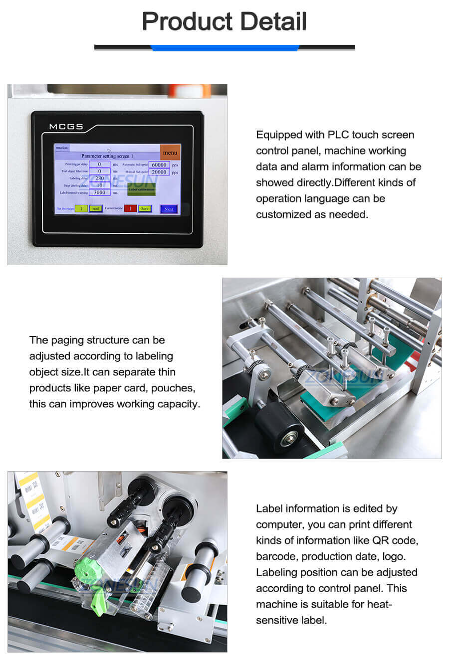 Horizontal Flat Online Print Labeling Machine-ZONESUN TECHNOLOGY LIMITED Horizontal Flat Online Print Labeling Machine-ZONESUN TECHNOLOGY LIMITED