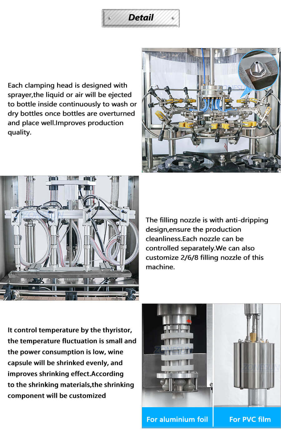Wine Bottle Filling Line-ZONESUN TECHNOLOGY LIMITED Wine Bottle Filling Line-ZONESUN TECHNOLOGY LIMITED
