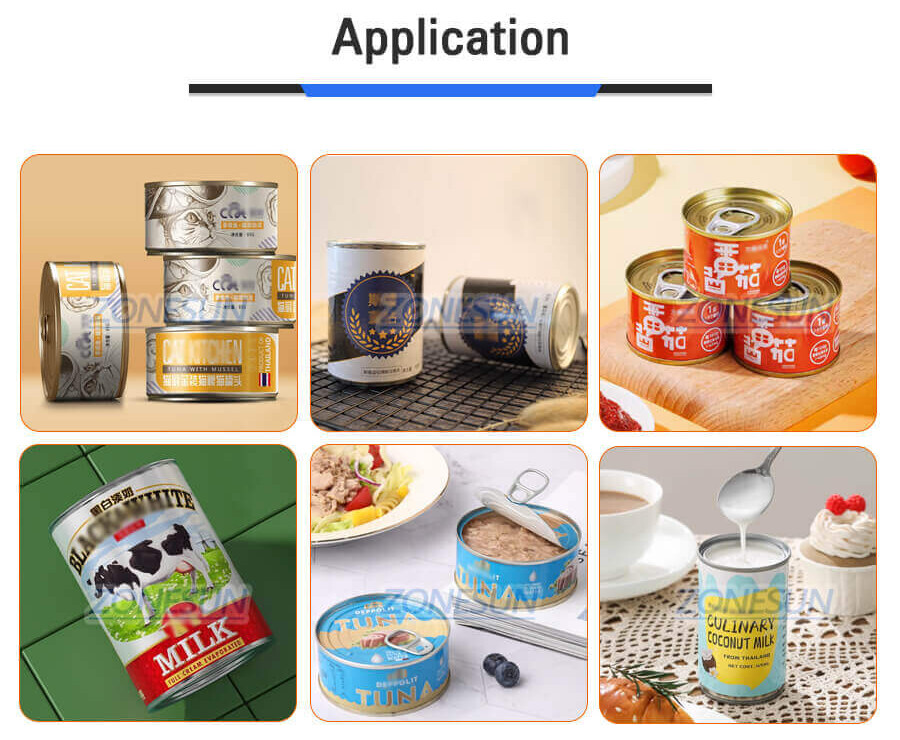 Food Aluminium Tin Can Filling Sealing Machine-ZONESUN TECHNOLOGY LIMITED Food Aluminium Tin Can Filling Sealing Machine-ZONESUN TECHNOLOGY LIMITED