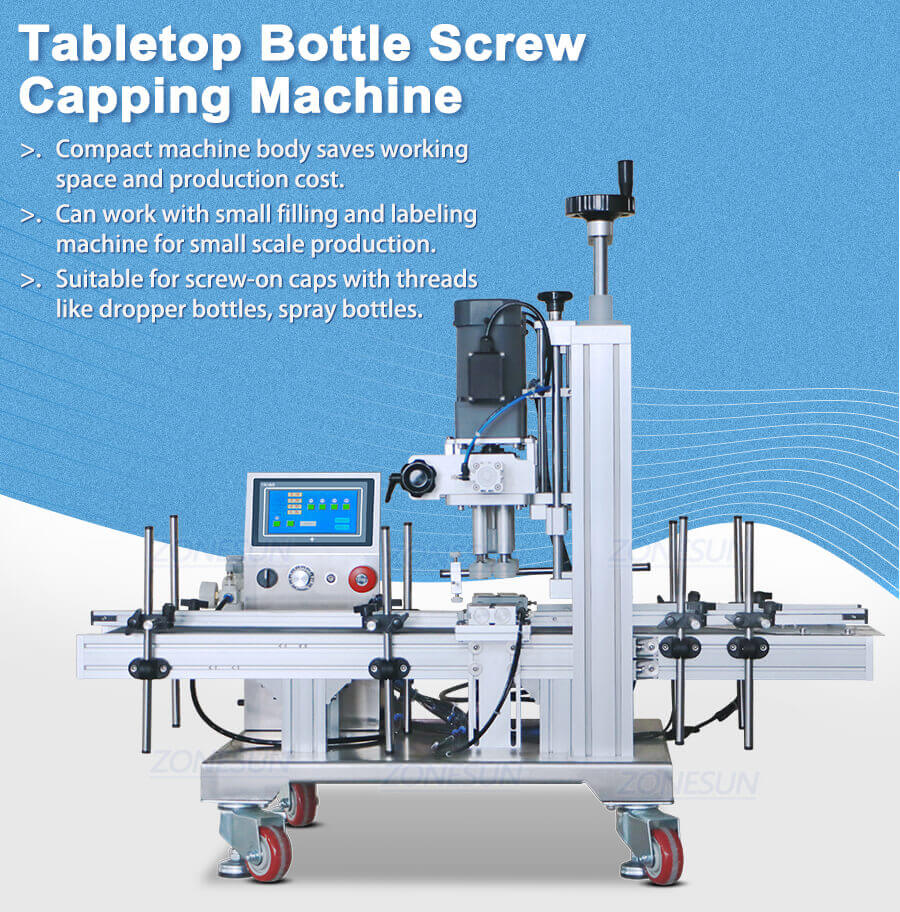 Tabletop Small Cosmetic Bottles Capping Machine-ZONESUN TECHNOLOGY LIMITED Tabletop Small Cosmetic Bottles Capping Machine-ZONESUN TECHNOLOGY LIMITED
