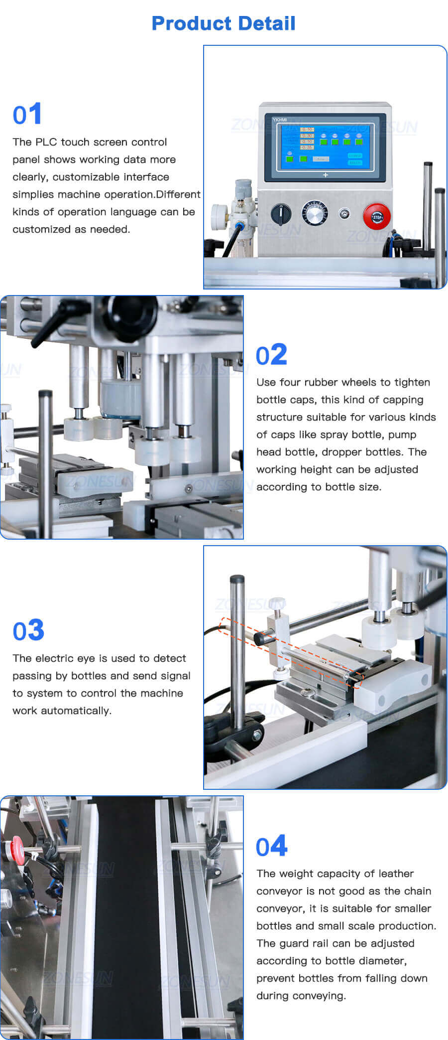 Tabletop Small Cosmetic Bottles Capping Machine-ZONESUN TECHNOLOGY LIMITED Tabletop Small Cosmetic Bottles Capping Machine-ZONESUN TECHNOLOGY LIMITED