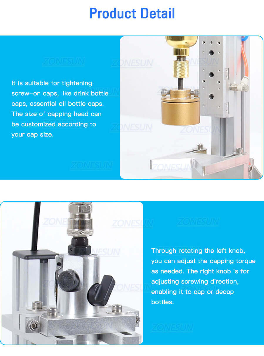 Pneumatic Capping Machine-ZONESUN TECHNOLOGY LIMITED Pneumatic Capping Machine-ZONESUN TECHNOLOGY LIMITED