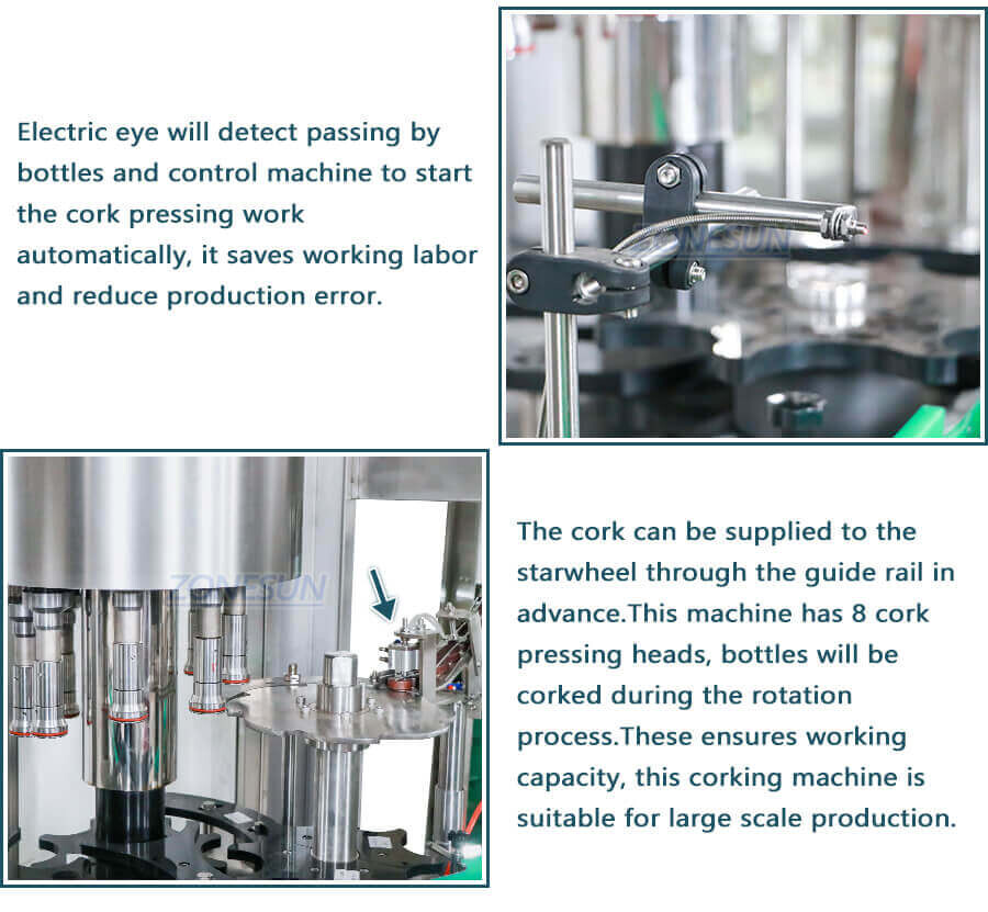 Rotary Wine Bottle Cork Capping Pressing Machine-ZONESUN TECHNOLOGY LIMITED Rotary Wine Bottle Cork Capping Pressing Machine-ZONESUN TECHNOLOGY LIMITED