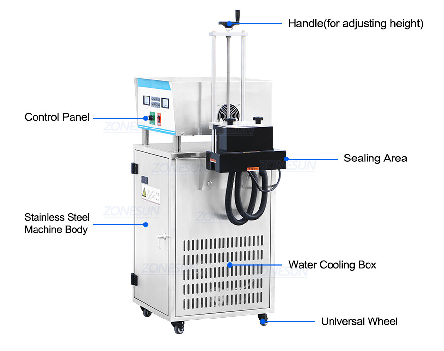 Water-cooled Electromagnetic Induction Heat Sealing Machine-ZONESUN TECHNOLOGY LIMITED Water-cooled Electromagnetic Induction Heat Sealing Machine-ZONESUN TECHNOLOGY LIMITED