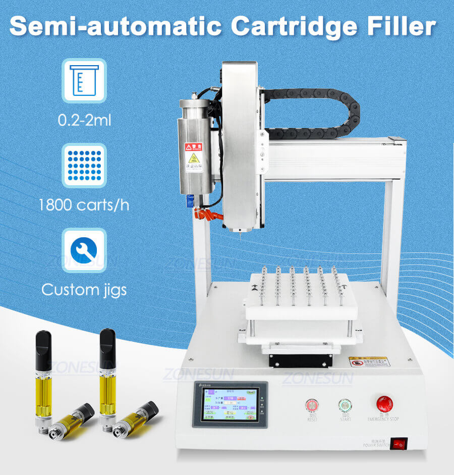 Automatic Cartridge Filling Machine-ZONESUN TECHNOLOGY LIMITED Automatic Cartridge Filling Machine-ZONESUN TECHNOLOGY LIMITED