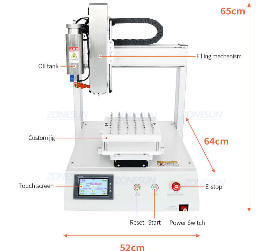 Automatic Cartridge Filling Machine-ZONESUN TECHNOLOGY LIMITED Automatic Cartridge Filling Machine-ZONESUN TECHNOLOGY LIMITED