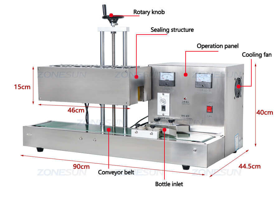 Sharp Mouth Bottle Cap Aluminium Foil Induction Sealing Machine-ZONESUN TECHNOLOGY LIMITED Sharp Mouth Bottle Cap Aluminium Foil Induction Sealing Machine-ZONESUN TECHNOLOGY LIMITED
