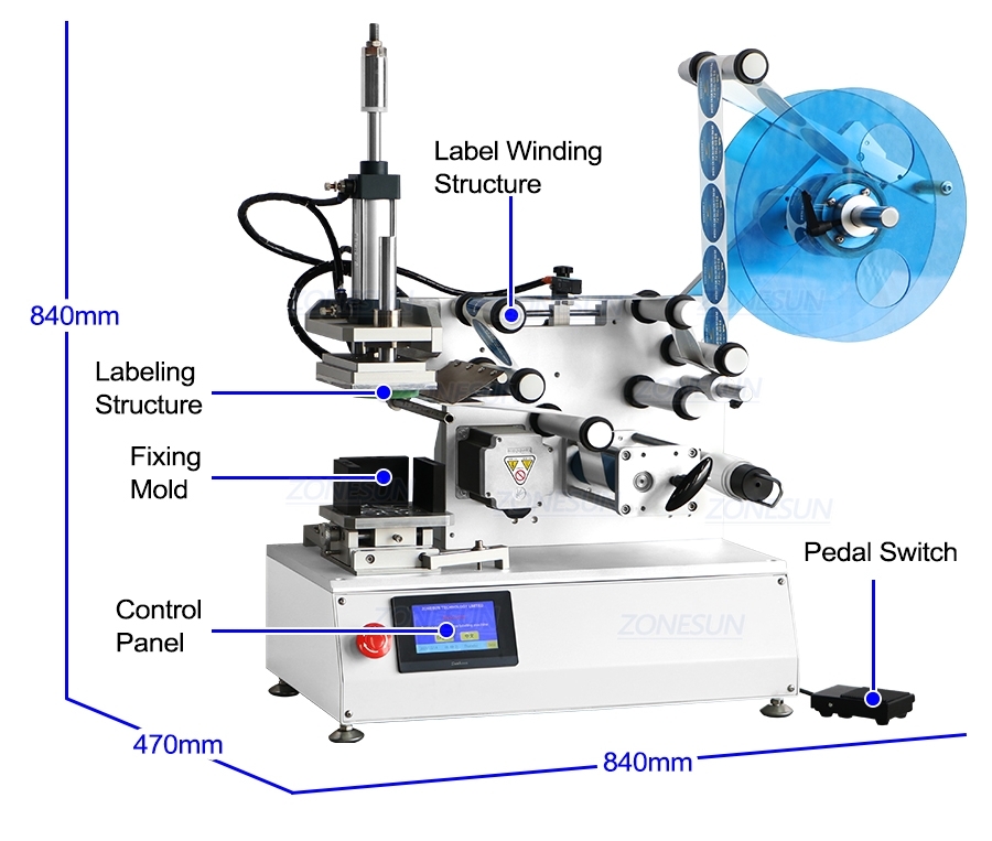 Cosmetic Flat Labeling Machine-ZONESUN TECHNOLOGY LIMITED Cosmetic Flat Labeling Machine-ZONESUN TECHNOLOGY LIMITED