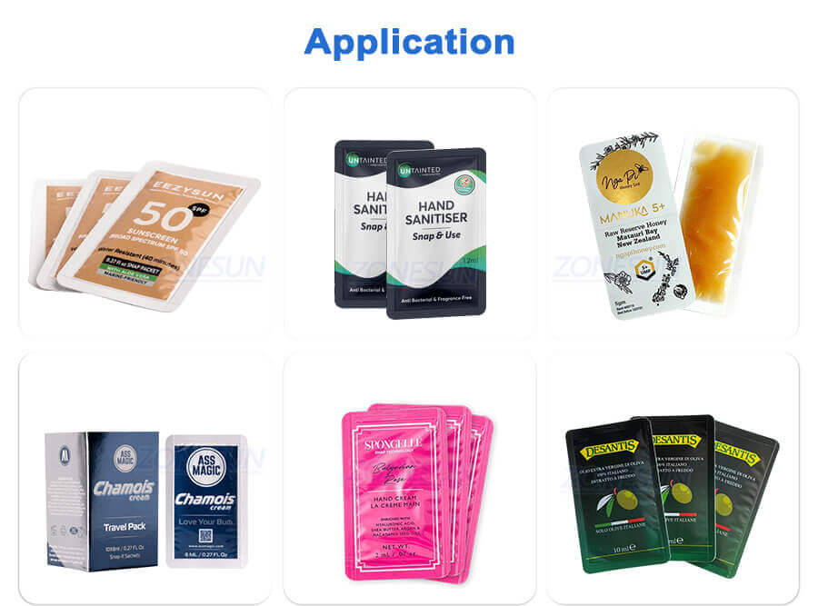 Cosmetic Snap Sachet Filling Sealing Machine-ZONESUN TECHNOLOGY LIMITED Cosmetic Snap Sachet Filling Sealing Machine-ZONESUN TECHNOLOGY LIMITED