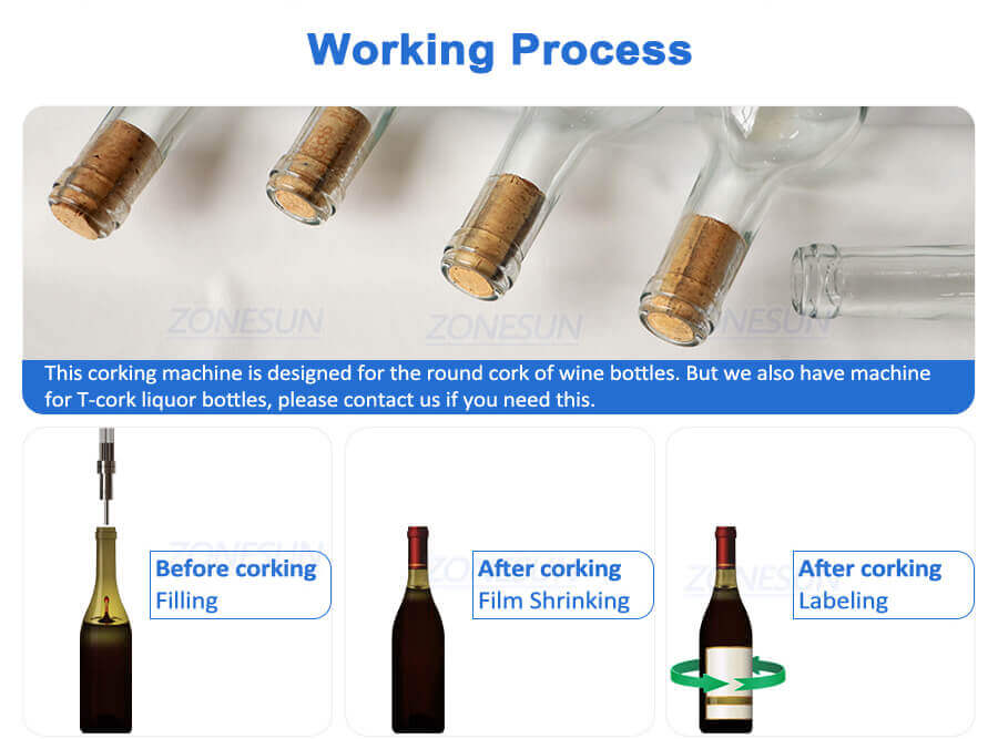 Wine Bottle Cork Capping Pressing Machine-ZONESUN TECHNOLOGY LIMITED Wine Bottle Cork Capping Pressing Machine-ZONESUN TECHNOLOGY LIMITED