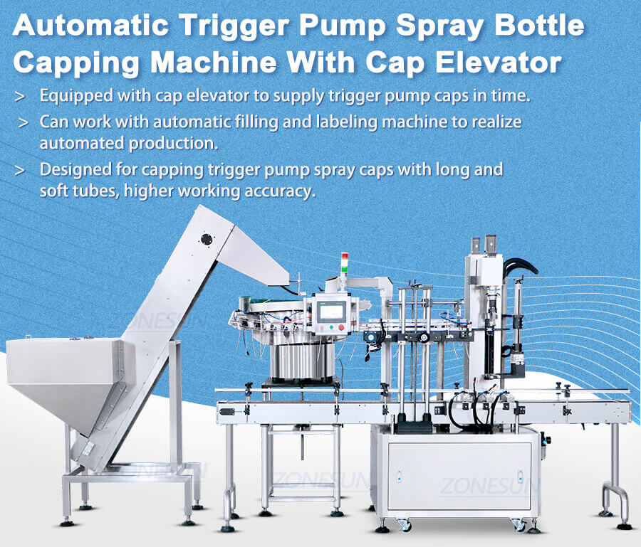 Trigger Pump Spray Caps Capping Machine-ZONESUN TECHNOLOGY LIMITED Trigger Pump Spray Caps Capping Machine-ZONESUN TECHNOLOGY LIMITED