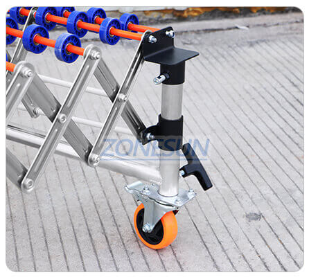 Skate Wheel V-Belt Flexible Conveyor Belt System-ZONESUN TECHNOLOGY LIMITED Skate Wheel V-Belt Flexible Conveyor Belt System-ZONESUN TECHNOLOGY LIMITED