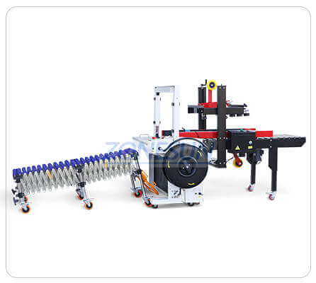 Skate Wheel V-Belt Flexible Conveyor Belt System-ZONESUN TECHNOLOGY LIMITED Skate Wheel V-Belt Flexible Conveyor Belt System-ZONESUN TECHNOLOGY LIMITED