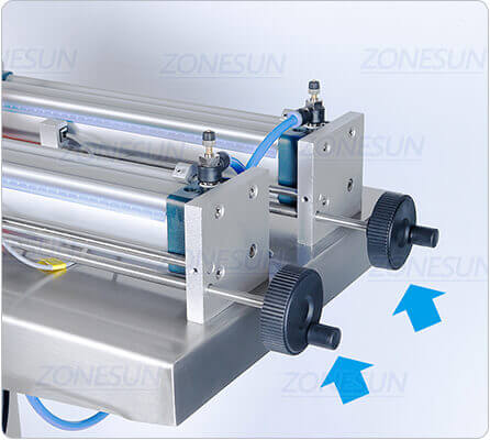 Double Heads Pneumatic Fililling Machine-ZONESUN TECHNOLOGY LIMITED Double Heads Pneumatic Fililling Machine-ZONESUN TECHNOLOGY LIMITED