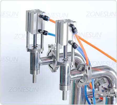 Double Heads Pneumatic Fililling Machine-ZONESUN TECHNOLOGY LIMITED Double Heads Pneumatic Fililling Machine-ZONESUN TECHNOLOGY LIMITED