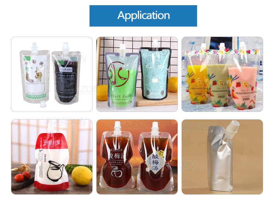 Single Head Spout Pouch Filling Machine-ZONESUN TECHNOLOGY LIMITED