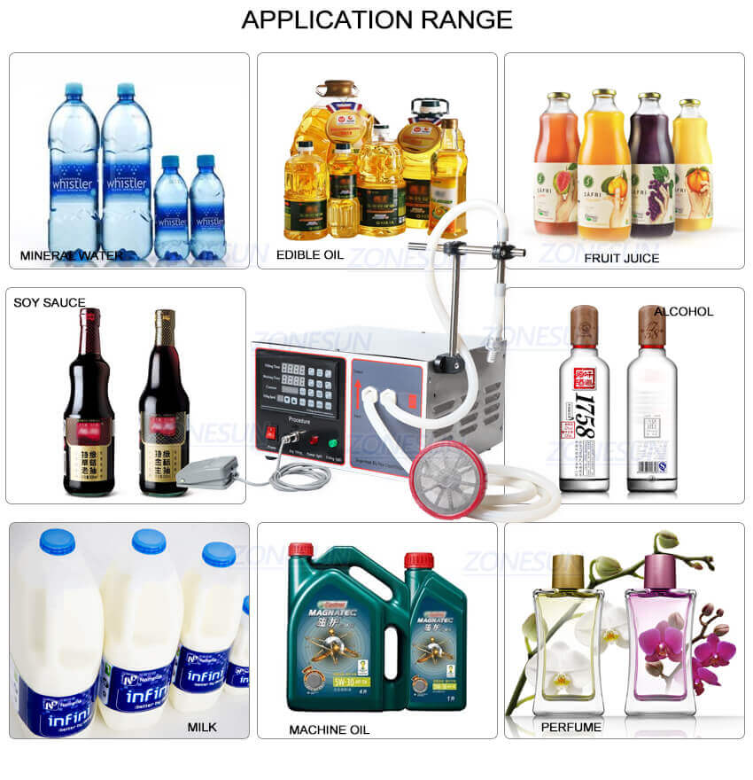 Semi Automatic Large Flow Filling Machine-ZONESUN TECHNOLOGY LIMITED Semi Automatic Large Flow Filling Machine-ZONESUN TECHNOLOGY LIMITED