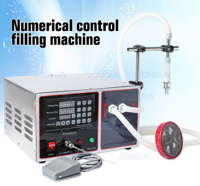 Semi Automatic Large Flow Filling Machine-ZONESUN TECHNOLOGY LIMITED Semi Automatic Large Flow Filling Machine-ZONESUN TECHNOLOGY LIMITED