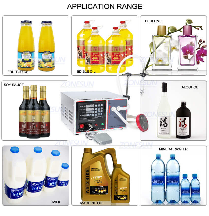 Semi Automatic Large Flow Filling Machine-ZONESUN TECHNOLOGY LIMITED Semi Automatic Large Flow Filling Machine-ZONESUN TECHNOLOGY LIMITED