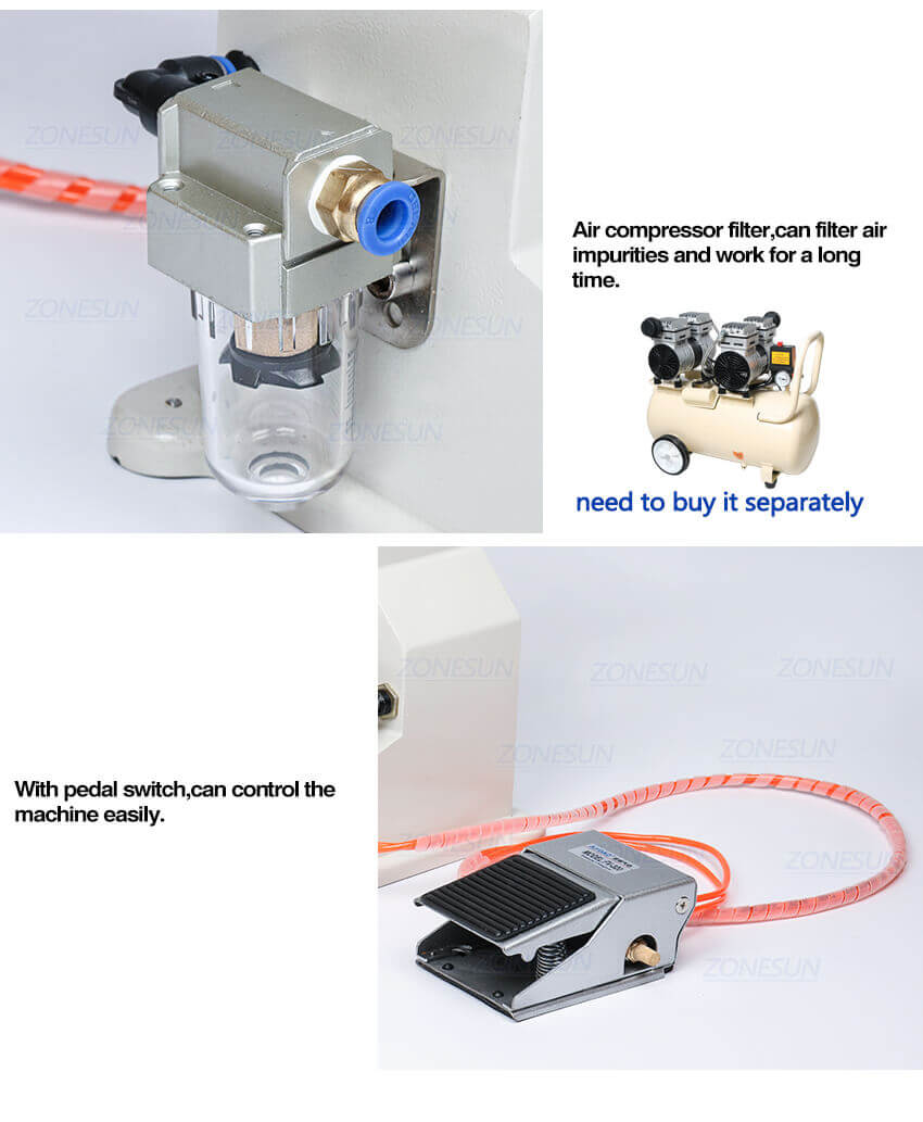 Pneumatic Cosmetic Paste Filling Machine-ZONESUN TECHNOLOGY LIMITED Pneumatic Cosmetic Paste Filling Machine-ZONESUN TECHNOLOGY LIMITED