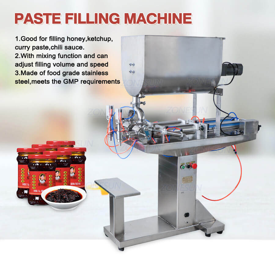 U Type Mixing Double Head Paste Filling Machines-ZONESUN TECHNOLOGY LIMITED U Type Mixing Double Head Paste Filling Machines-ZONESUN TECHNOLOGY LIMITED