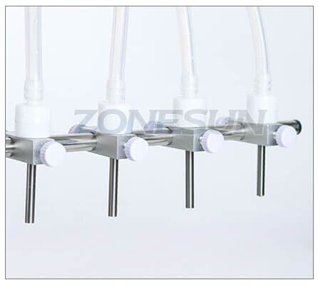 Semi Automatic 4 Heads Peristaltic Pump Cosmetic Liquid Filling Machine-ZONESUN TECHNOLOGY LIMITED Semi Automatic 4 Heads Peristaltic Pump Cosmetic Liquid Filling Machine-ZONESUN TECHNOLOGY LIMITED