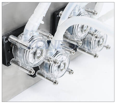 Semi Automatic 4 Heads Peristaltic Pump Cosmetic Liquid Filling Machine-ZONESUN TECHNOLOGY LIMITED Semi Automatic 4 Heads Peristaltic Pump Cosmetic Liquid Filling Machine-ZONESUN TECHNOLOGY LIMITED