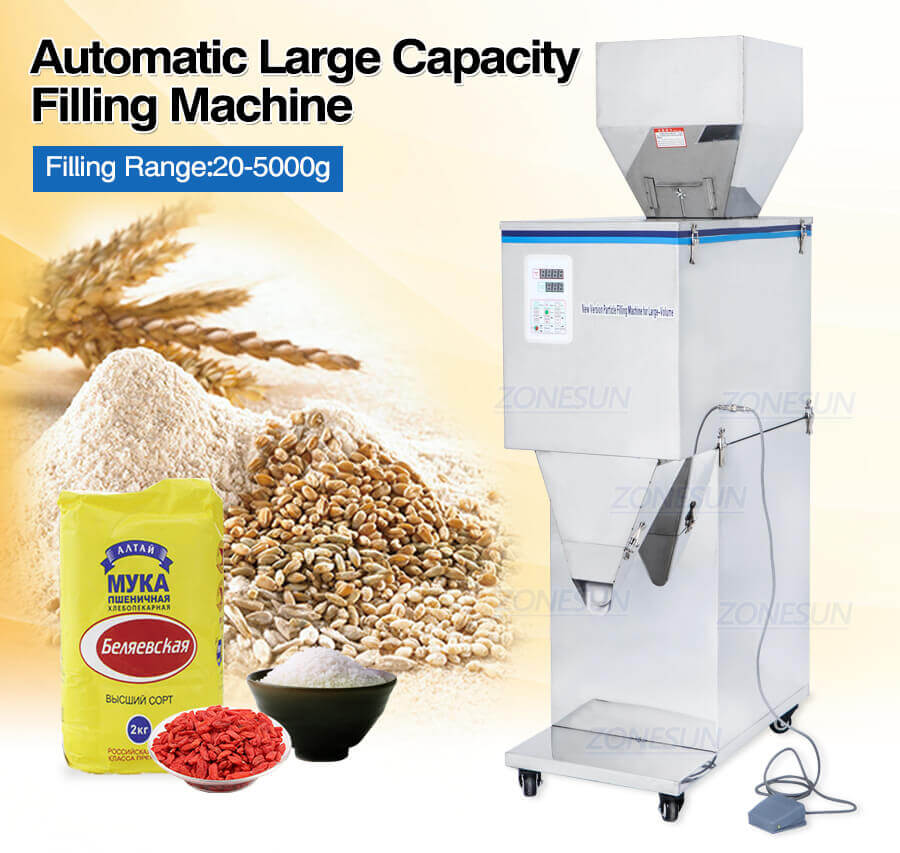 Semi Automatic Granule Filling Machine-ZONESUN TECHNOLOGY LIMITED Semi Automatic Granule Filling Machine-ZONESUN TECHNOLOGY LIMITED