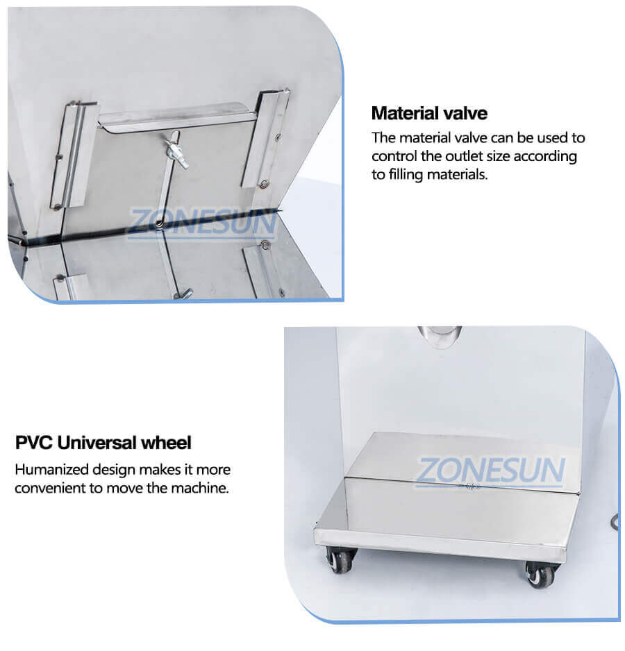 Semi Automatic Granule Filling Machine-ZONESUN TECHNOLOGY LIMITED Semi Automatic Granule Filling Machine-ZONESUN TECHNOLOGY LIMITED