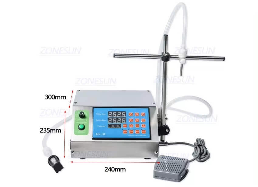 Single Head Peristaltic Pump Filling Machine-ZONESUN TECHNOLOGY LIMITED Single Head Peristaltic Pump Filling Machine-ZONESUN TECHNOLOGY LIMITED