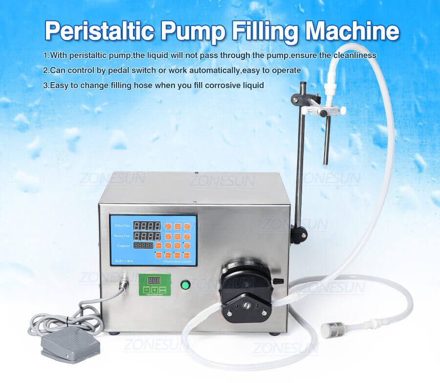 Semi Automatic Cosmetic Liquid Filling Machine-ZONESUN TECHNOLOGY LIMITED Semi Automatic Cosmetic Liquid Filling Machine-ZONESUN TECHNOLOGY LIMITED