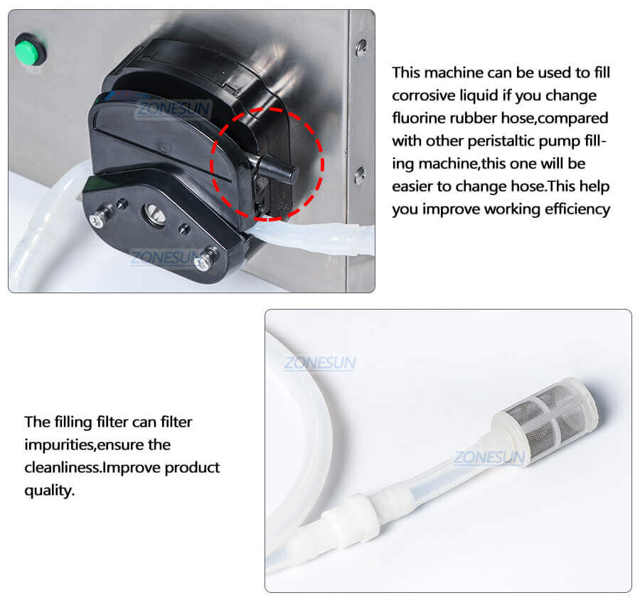 Semi Automatic Cosmetic Liquid Filling Machine-ZONESUN TECHNOLOGY LIMITED Semi Automatic Cosmetic Liquid Filling Machine-ZONESUN TECHNOLOGY LIMITED
